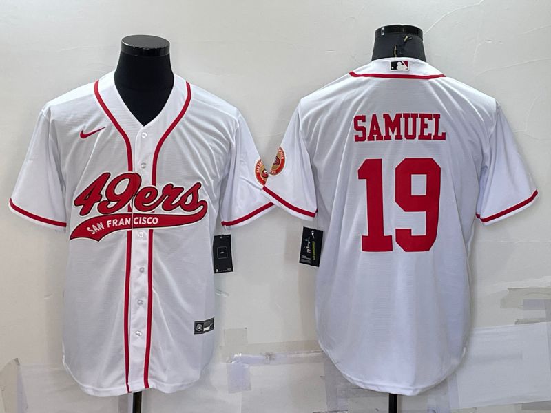Men San Francisco 49ers #19 Samuel White 2022 Nike Co branded NFL Jersey1